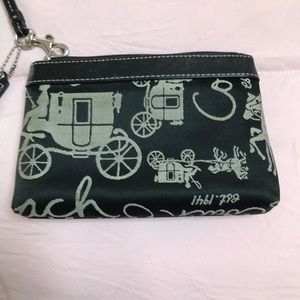 SOLD Authentic Coach Horse and Carriage Wristlet